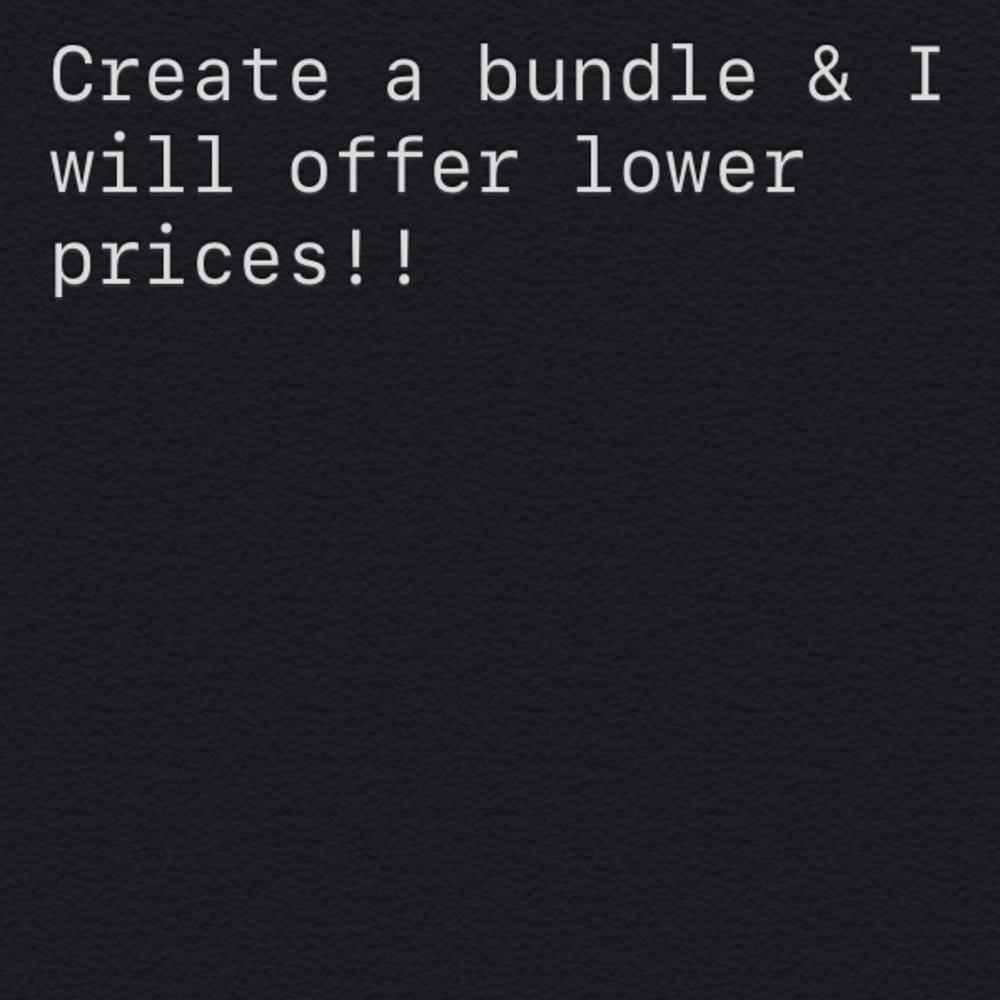 Create a bundle now to save!!